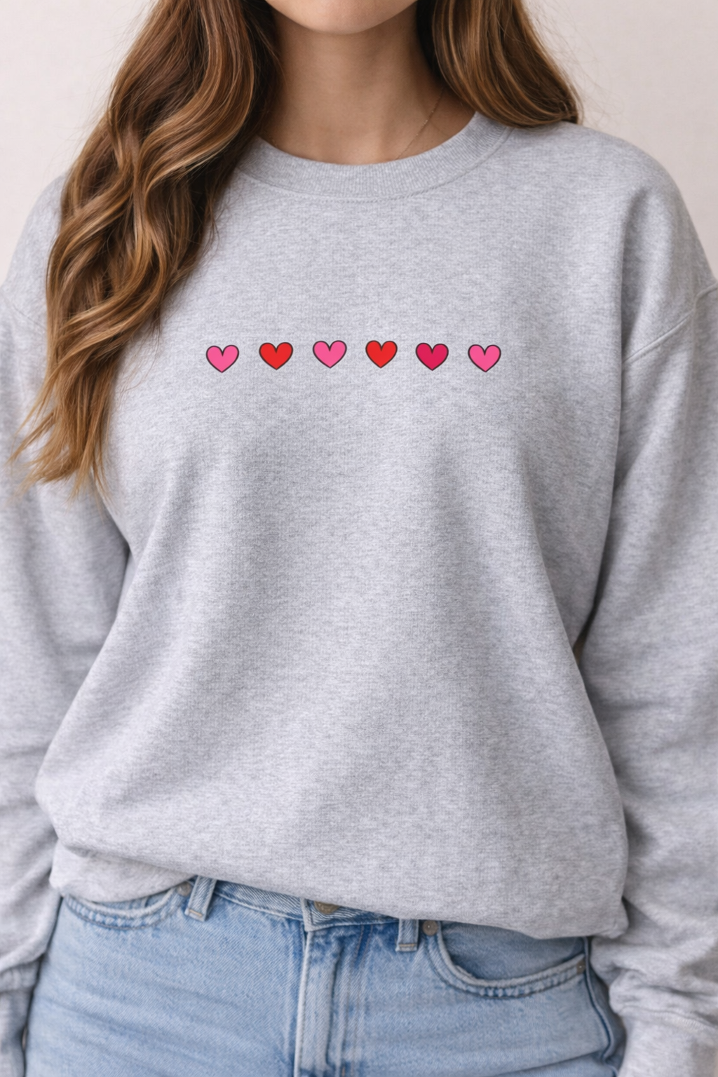 ❤️💗 Minimal Hearts Crewneck Sweatshirt (Gildan)