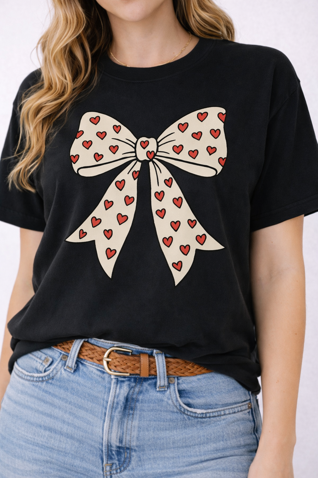 💕 Coquette Valentine Bow Shirt (Comfort Colors)
