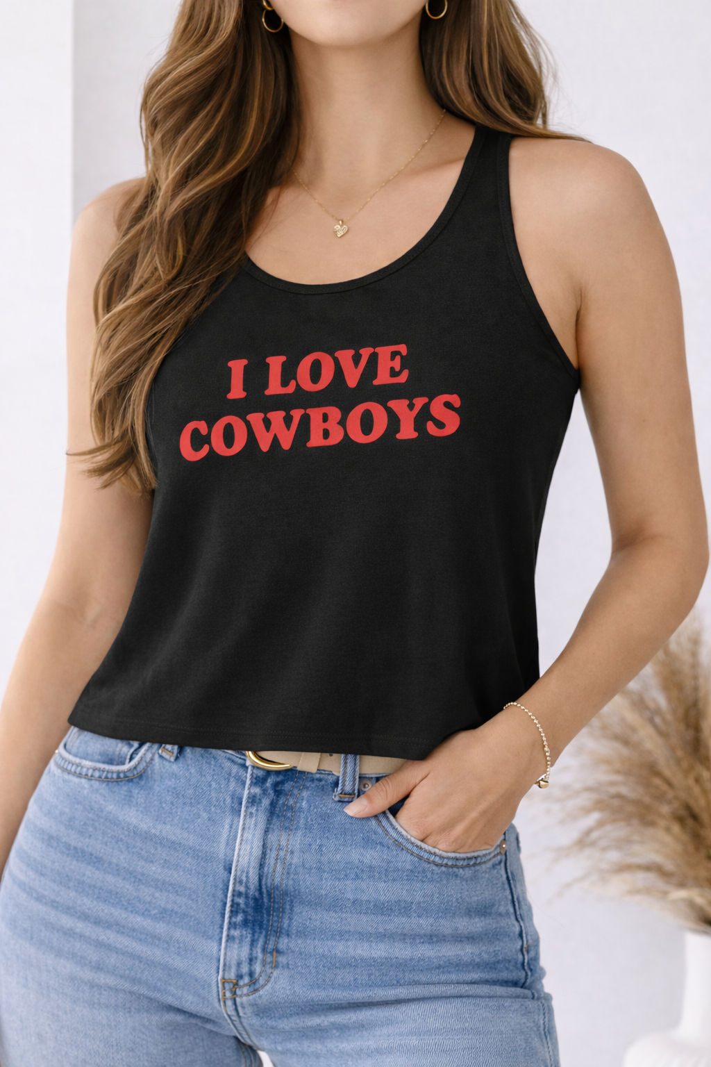 🤠❤️ I Love Cowboys Tank Top (Comfort Colors)