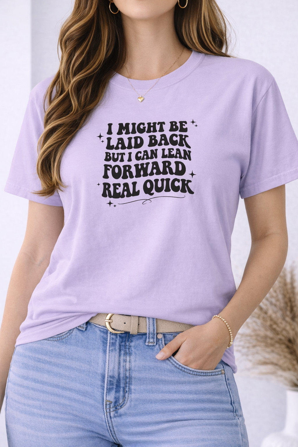 😌⚡ Laid Back but Lean Forward Graphic Tee (Comfort Colors)