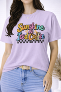 Sunshine & Iced Coffee Retro Graphic Tee