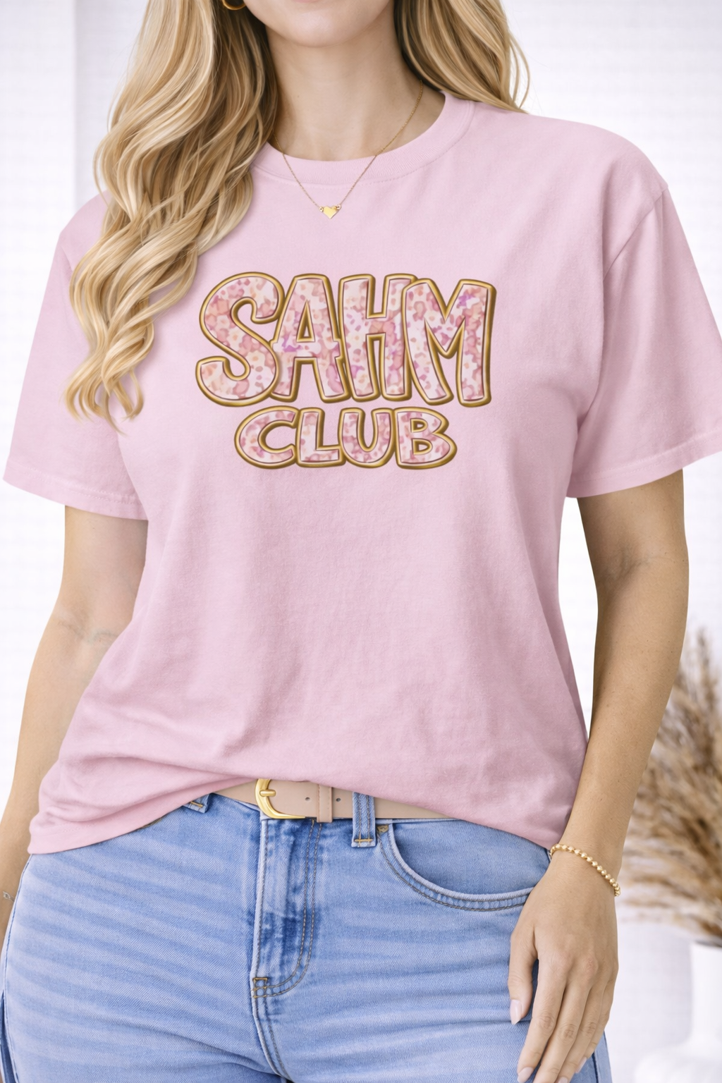 SAHM Club Leopard Tee