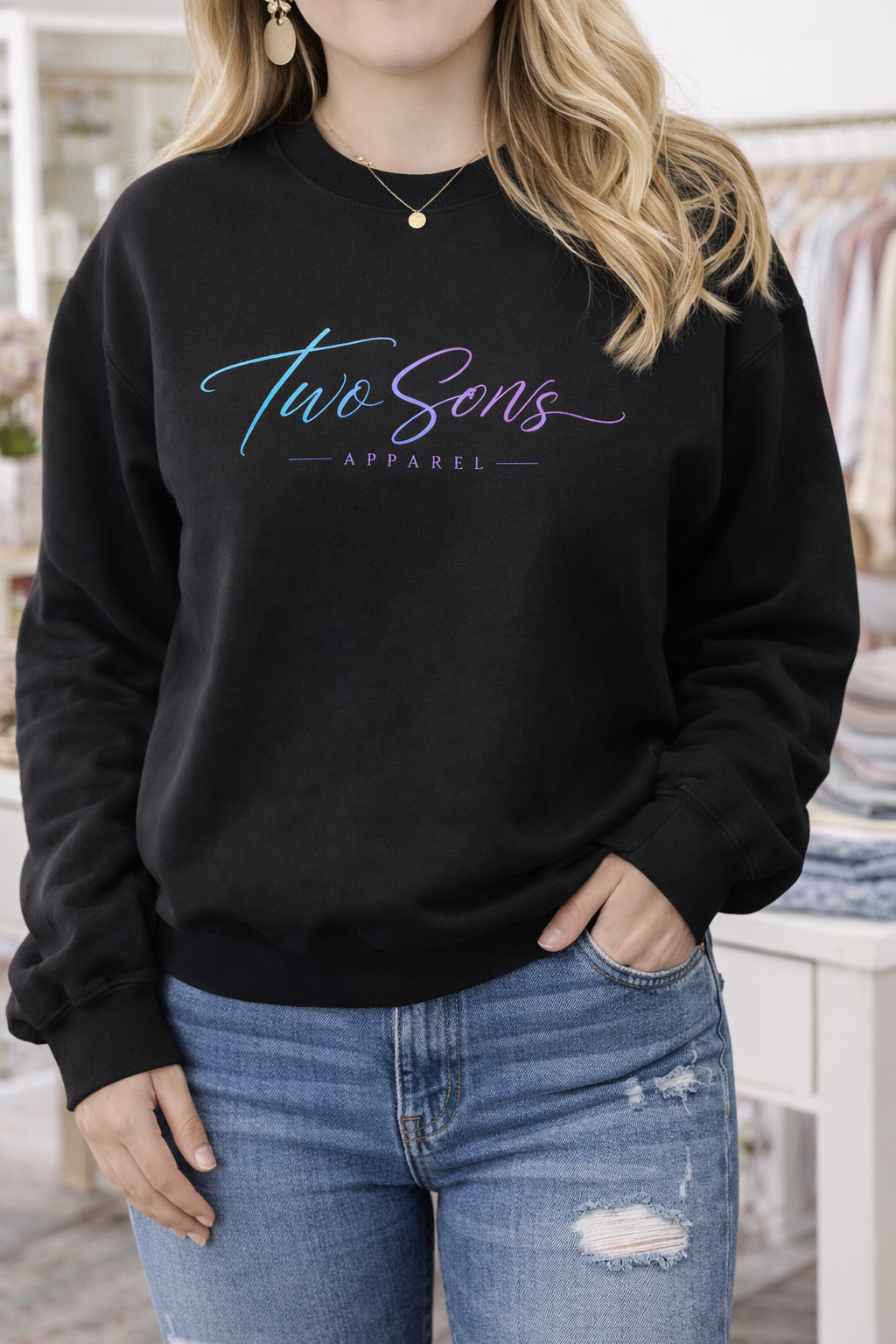 Two Sons Apparel Graphic Crewneck