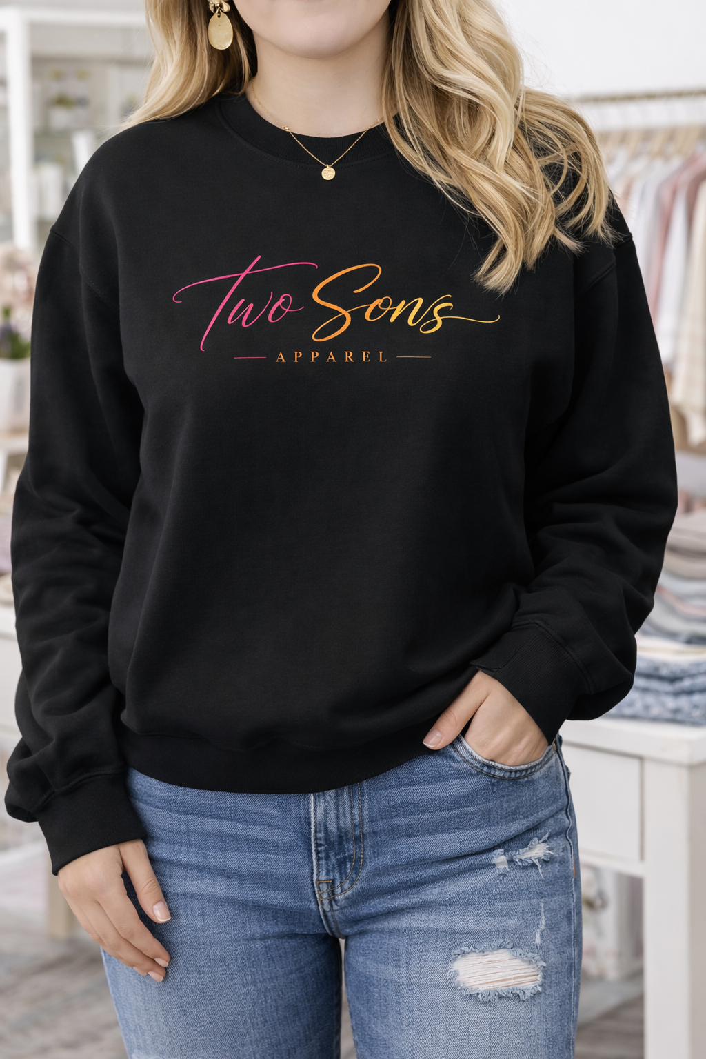 Two Sons Apparel Graphic Crewneck