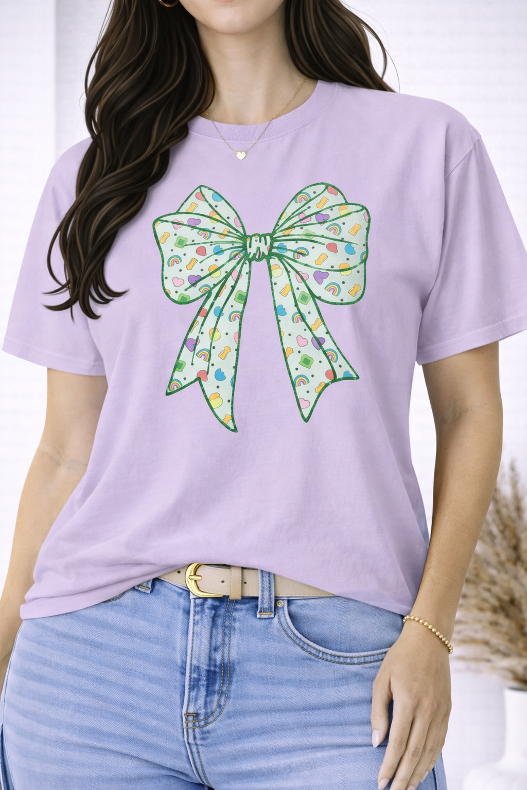 🍀🎀 Lucky Charms Bow Graphic Tee