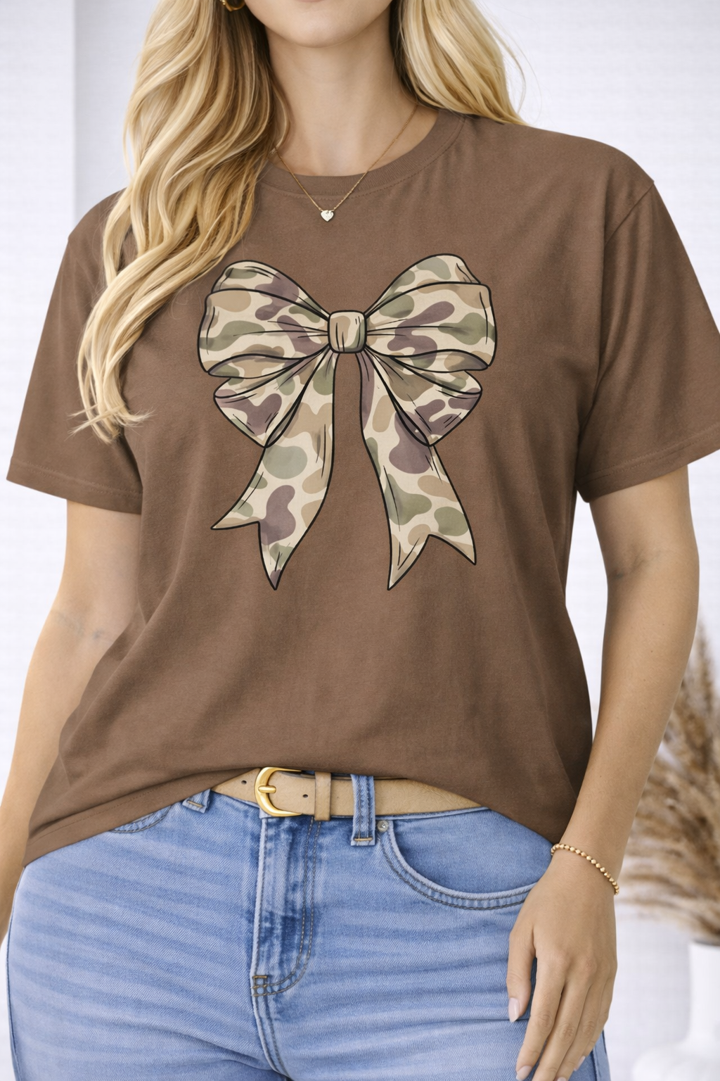 Camo Bow Graphic Tee