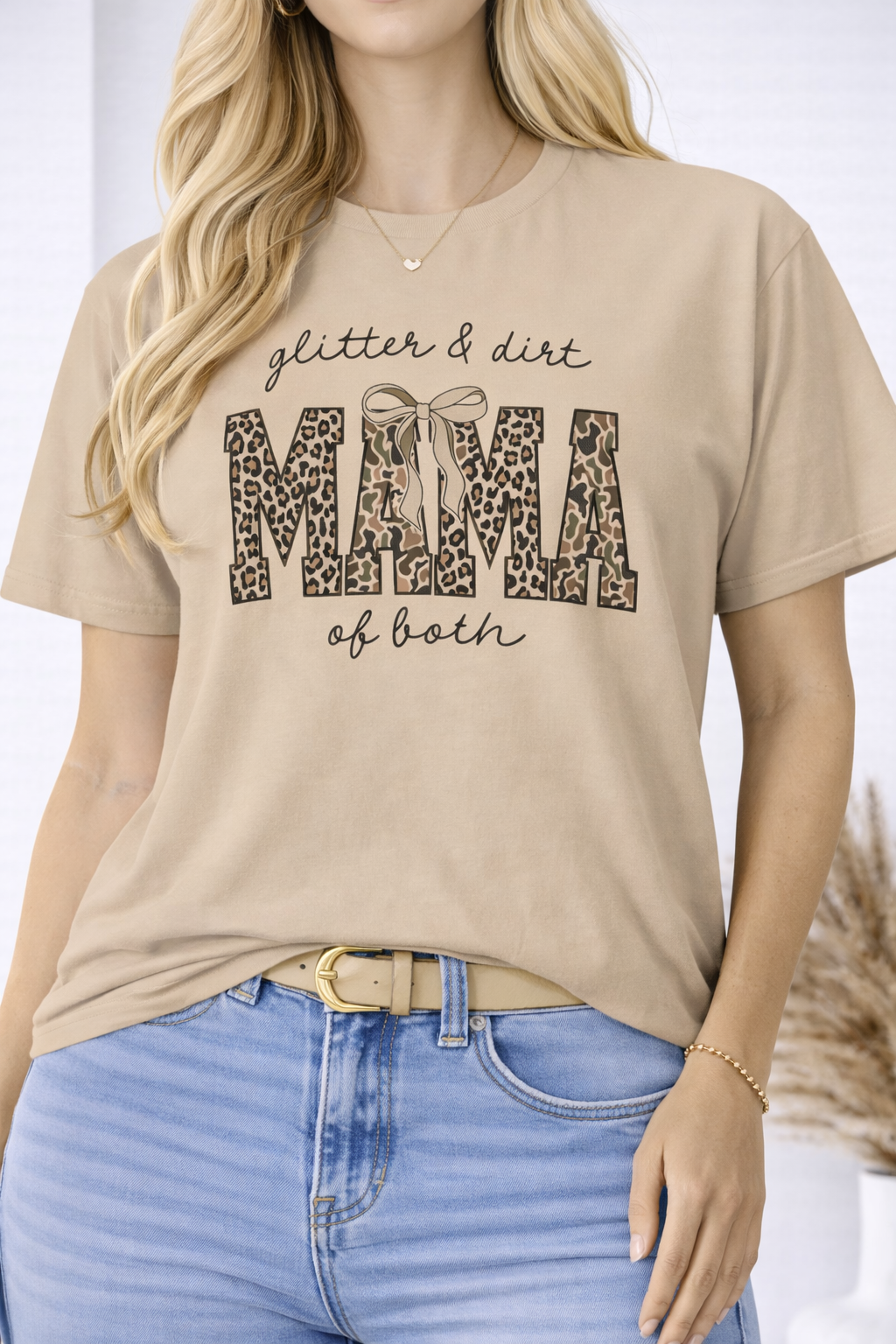 Glitter & Dirt Mama of Both Graphic Tee