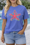 Floral Starfish Beach Tee